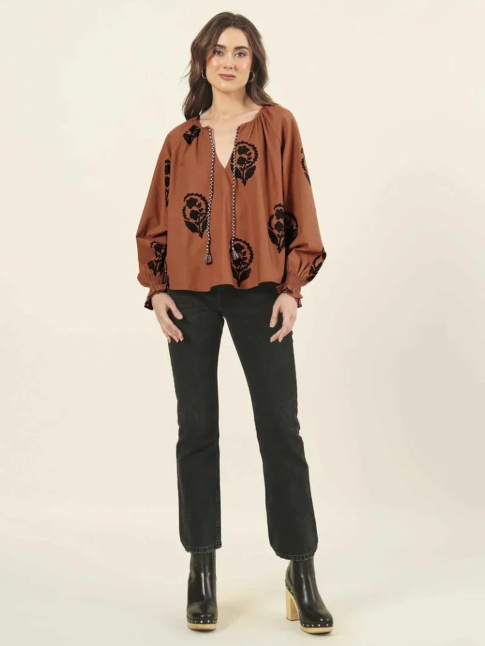 EUC Omika Riviera Blouse- Size XS
